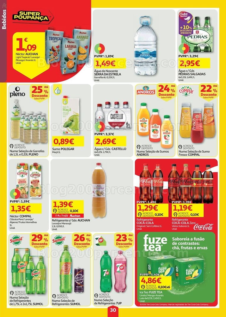 Antevisão Folheto AUCHAN Super Poupança Promoções de 30 julho a 5 agosto